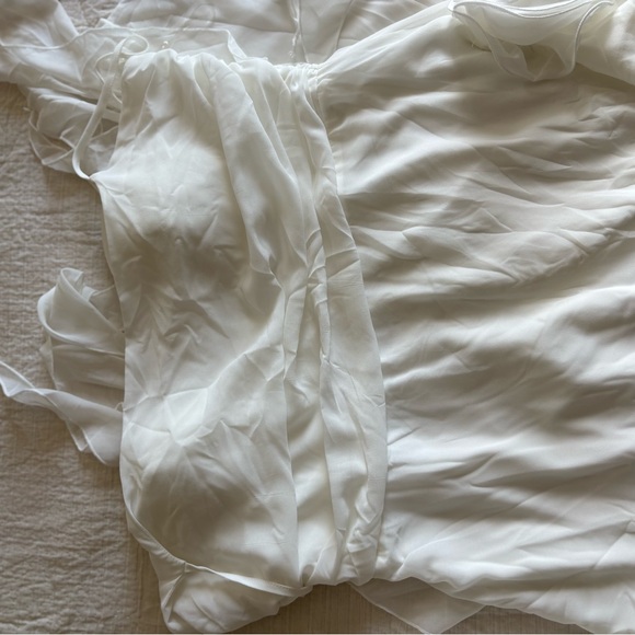 White Ruffle Dress - Picture 5 of 6